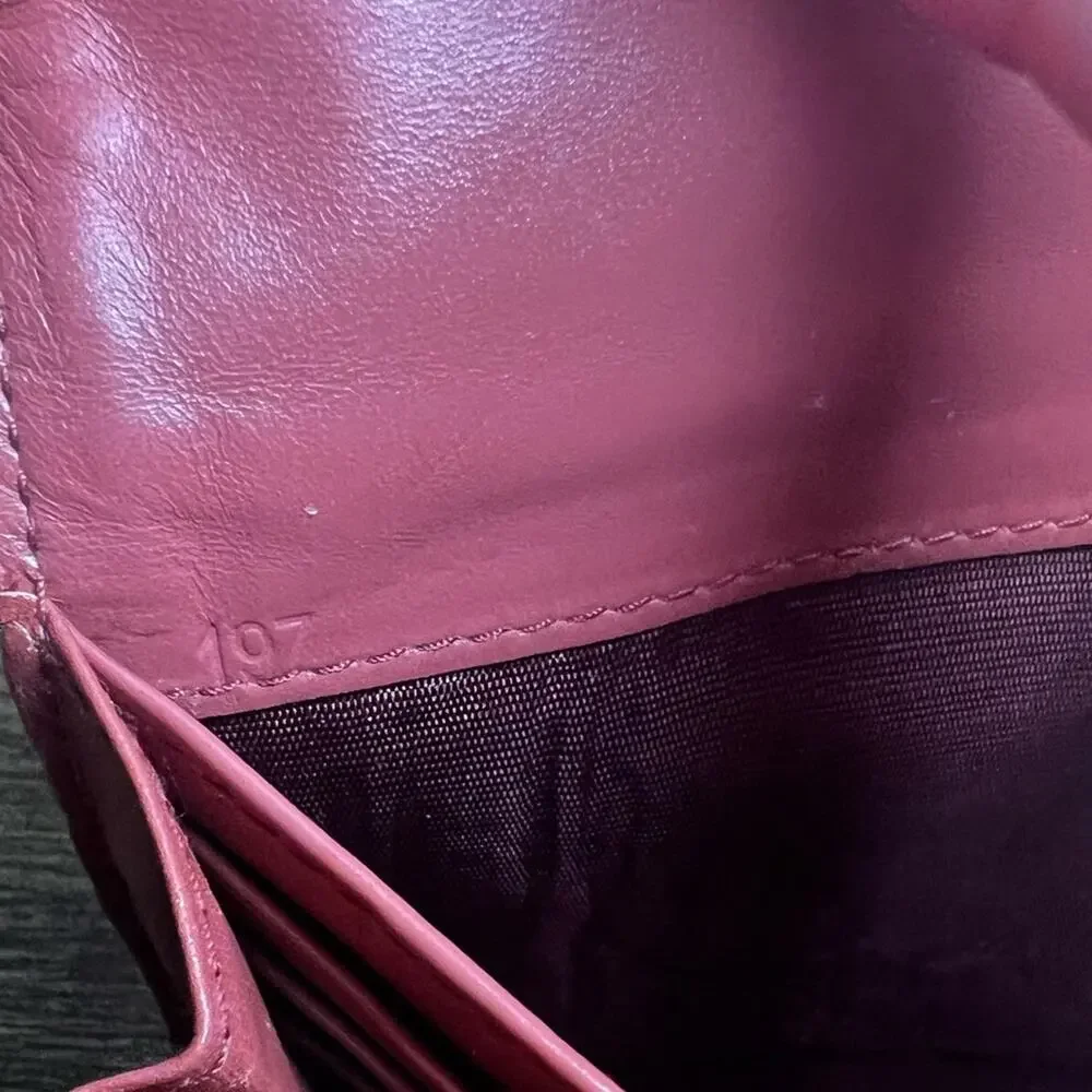 Miu Miu - Continental Wallet - Croc Embossed- Pink - Picture 12 of 12